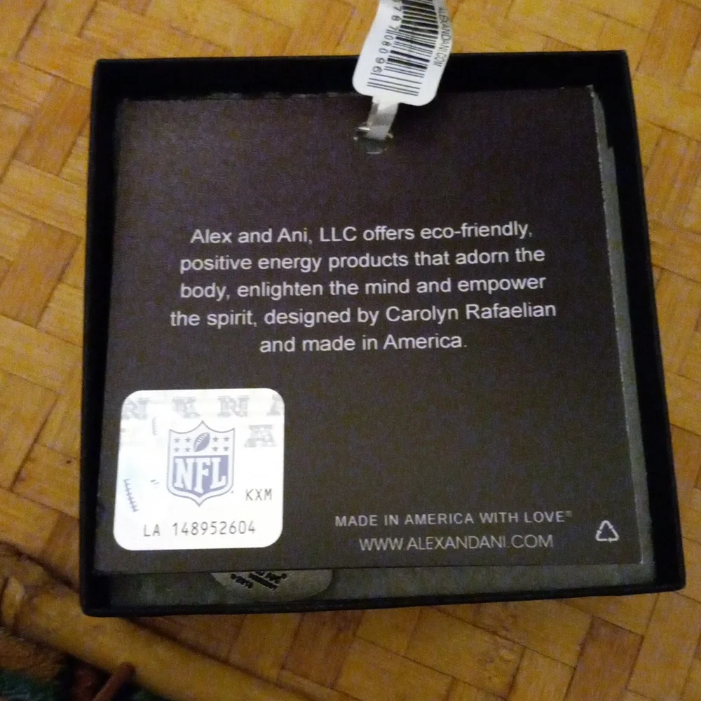 Alex And Ani (+) Energy New England Patriot Football NFL Bracelet